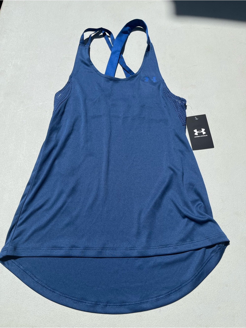 Under Armour Women's Blue Crossback Training Tank